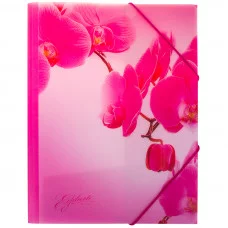 Папка А4 на резинках Romantique Розовый Erich Krause 33624