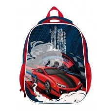 Рюкзак Schoolformat ERGONOMIC LIGHT RED RIDE 19 л синий 38х29х18 жестк. каркас 2 отд. молния д/мальчиков 236802