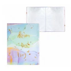 Папка с 30 вкладышами Alingar А4 310х235 мм пластик 400 мкм мраморный дизайн с надписью "Dream" зеленый 1шт AL12805/2