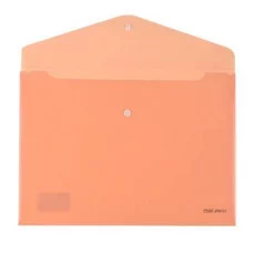 Папка-конверт на кнопке А4, 180мкм, персиковый (ПК-8657) ПК-8657