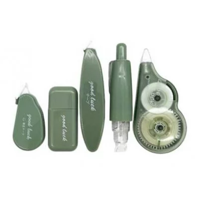 Штрих - Лента 5ммх12м DI-555 5 штук "Зеленая" пластиковый корпус 7-10см, фигурное ассорти, в зип-пакете 332454