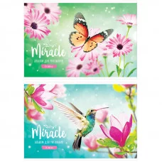 Альбом для рисования 24л А4 на скрепке ArtSpace Цветы Miracle 280712