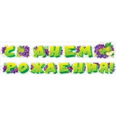 Гирлянда С днем рождения! 070933