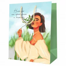 Пакет подарочный 1шт 11*14*6,5см MESHU "Никто не сравним с тобой", ламинированный 354733