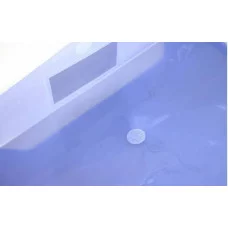 Папка-конверт на кнопке  Yalong, A4, 230х330 мм, 160 мкм, карман для визитки,  ассорти в коробе, прозрачная YL213923