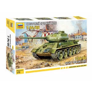 Сборная модель "Советский средний танк "Т-34/85" 1/72 5039