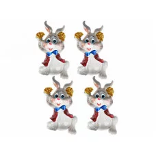 Магнит Озорной заяц, в ассортименте. НПР-7585