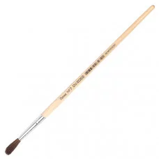 Кисть ученическая круглая пони 07 лакированная ручка DARVISH DV-5053 212223