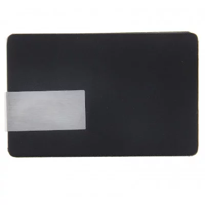 Визитница металлическая с магнитом, цвет черный 275086