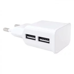 Зарядное устройство сетевое (220В) RED LINE NT-2A 2 порта USB выходной ток 2,1 А белое УТ000009405 453423