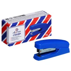 Степлер 24/6-26/6 на 15л 50мм 50ск 2сшив синий ATTOMEX 4142700 272146