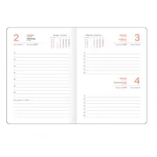 Ежедневник датированный 2026г., А6, 176л., твердый переплет, кожзам, BG "Winner. Violet", бургунди 380090