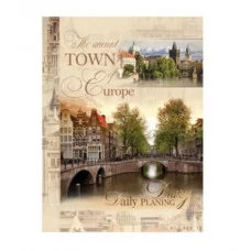 Ежедневник недатированный А6ф 160л-Городской мост-7БЦ, глянцевая ламинация 160-0709