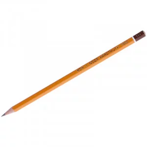 Карандаш чернографитный KOH-I-NOOR 1500, 1 шт., 5B, корпус желтый, заточенный, 150005B01170RU