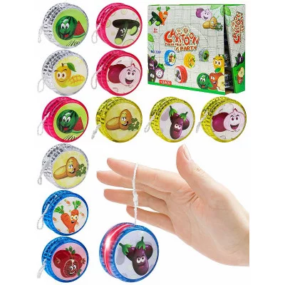 Йо-йо(5.5см)"Весёлые фрукты-овощи" 1шт