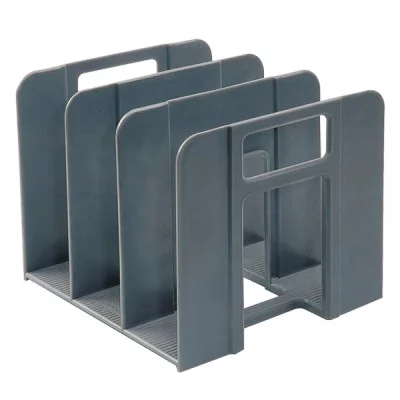 Подставка для бумаг пластиковая ErichKrause Techno, Classic, серый 1шт 17668