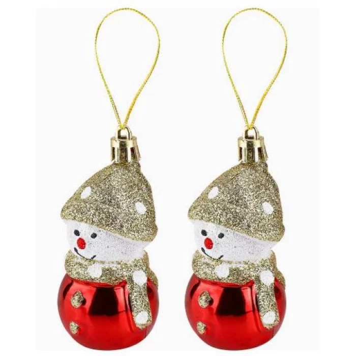 Набор ёлочных подвесок "Снеговички" 4*4*7.5см 2 шт НУ-2604