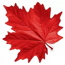 Украшение на скотче "Лист клёна бордовый" 3001300