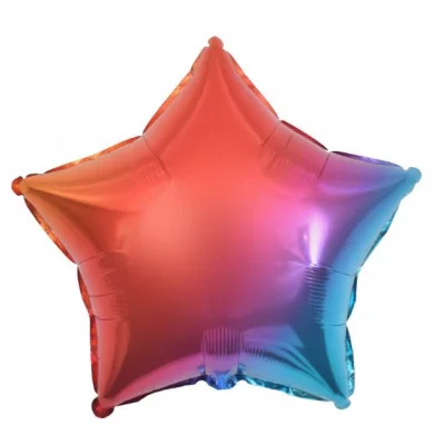 Шар (18\'\'/46 см) Звезда, Яркие оттенки, Градиент, 1 шт. 19920
