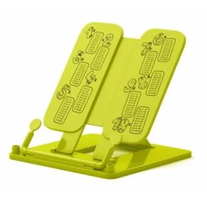 Подставка для книг пластиковая ErichKrause Neon Solid, таблица умножения, желтый 61516