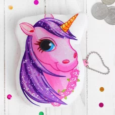 Мягкий кошелёк "Единорог украшение из роз" 3519926