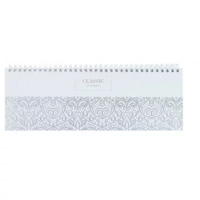 ПЛАНИНГ 56 л. недатир. ЗАТЕЙЛИВЫЙ УЗОР (56-9981) 7БЦ, 105х290, гребень + 5-ая краска серебро 56-9981