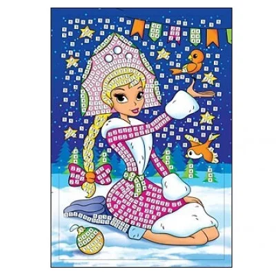 МОЗАЙКА МЯГКАЯ. формат А4. СНЕЖНАЯ КРАСАВИЦА (Арт. М-8700)