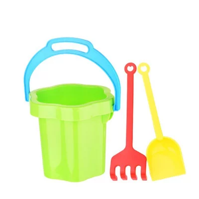 Песочный набор №102 (ведро-цветок 0.3 л, грабли, совок) 01802Т