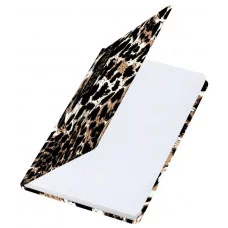 Еженедельник датированный 2026 с резинкой 171х93 мм, BRAUBERG, твердый, УФ-ЛАК, 64 л., "Леопард", 117356