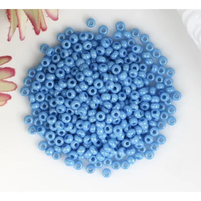 Бисер Чехия "GAMMA" круглый "1" 10/0 5гр (A210 голубой) 4332436
