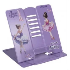 Подставка для учебников и книг "Ballet Academy" 20x19 см, металлическая окрашенная, вес 430 г, с противоскользящими ножками, с полноцветным рисунком, в пластиковом пакете с европодвесом 8063501