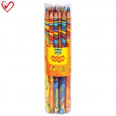 Карандаш Мульти-Пульти "Енот и радуга" 1 шт. с многоцветным грифелем, кругл., заточен., ассорти Мульти-Пульти 260824