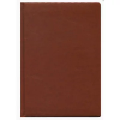 ЕЖЕДНЕВНИК А6, 160Л., НЕДАТИР. ВИЛАДЖ СВЕТЛО-КОРИЧНЕВЫЙ ПЕРЕПЛ.КОЖЗАМ 160П-2855