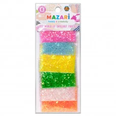 Набор блёсток M-4336 декоративных №4, 6 цветов х 3 г, европодвес