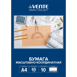 Миллиметровка А4 10л оранжевая в папке DEVENTE 2113202 133220