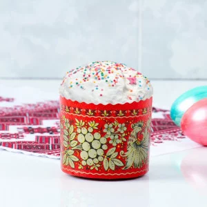 Форма бумажная для кекса, маффинов и кулича "Хохлома" 70 х 65 мм 4267625