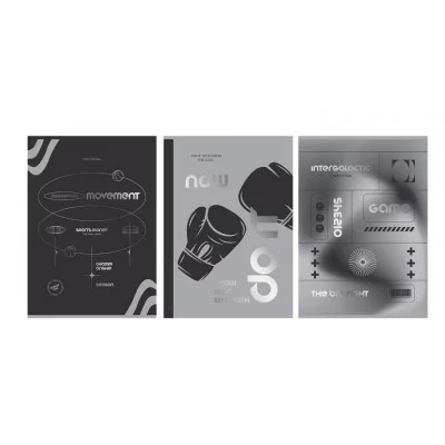 Тетрадь 96л., А4, клетка BG "Мой выбор", soft-touch ламинация, тиснение фольгой 341676