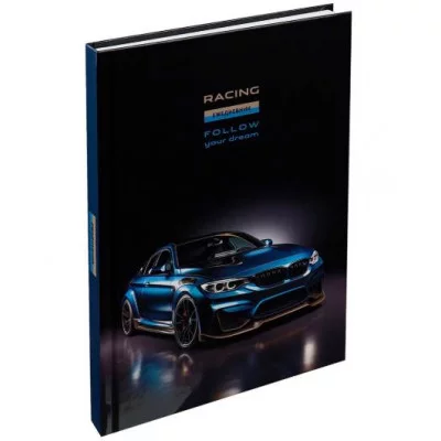 ЕЖЕДНЕВНИК А5, 128л. ШИКАРНЫЙ АВТОМОБИЛЬ - 1 (128-9260) (7БЦ, гл.ламин, цвет.мелов обл. недатиров.) 128-9260