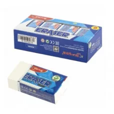 Ластик Yalong, синтетический каучук, прямоугольный, цвет белый, 20*43*12 мм, YL19