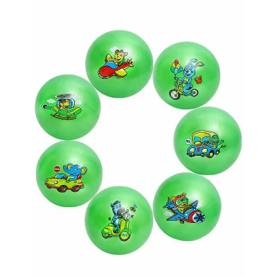 Мяч детский (18см,45гр) "Веселое путешествие", микс (Арт. XQ-9)   XQ-9