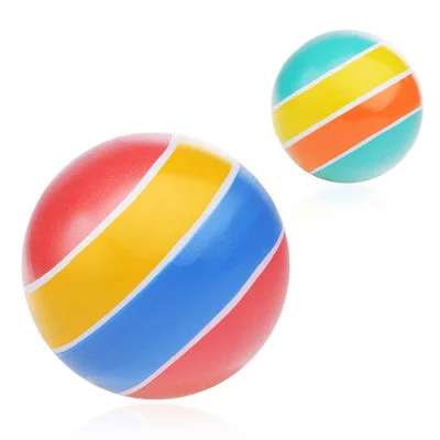 Мяч "Полосатики" ручное окраш., d-75 Р3-75