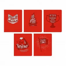 Тетрадь А5 48л "TOTAL RED. Quotes"  КанцЭксмо