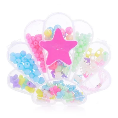 Набор бусин "Bijou DIY" ракушка 13,5*14см, 200 бусин, в пакете с хедером (10013160/260422/3221917, Китай ) Т21473