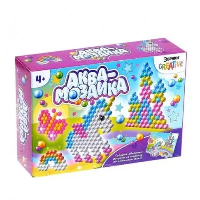 Эврики Аквамозаика с декорациями "Единорог" 4378604