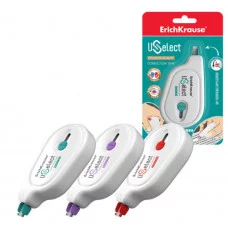 Корректирующая лента ErichKrause Uselect, с поворотным аппликатором, 5мм х 8м, ассорти  53201