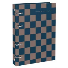 Тетрадь со см.блоком 120 л. А5+ кл. на кольцах Schoolformat  ИДЕИ И ВДОХНОВЕНИЕ тв.обл., мат.лам. 249335