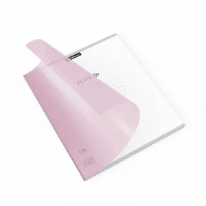 Тетрадь общая ученическая с пластиковой обложкой на скобе ErichKrause Классика CoverPrо Pastel, розовый, А5+, 96 листов, клетка 56397