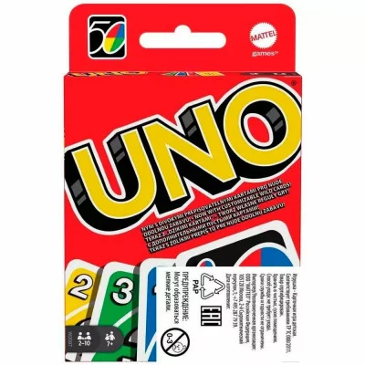 Уно классическое с европодвесом, 52 карточки 04693