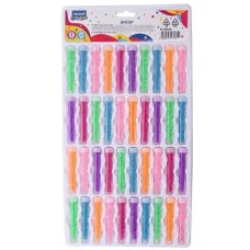 Бисер круглый 3 мм, 7 г, 6 цветов, пластиковая туба M-20036