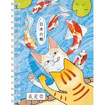 БЛОКНОТ ТОЧКАБУК Little. КОТИК С ЯПОНСКИМИ КАРПАМИ 467-0-159-13983-6